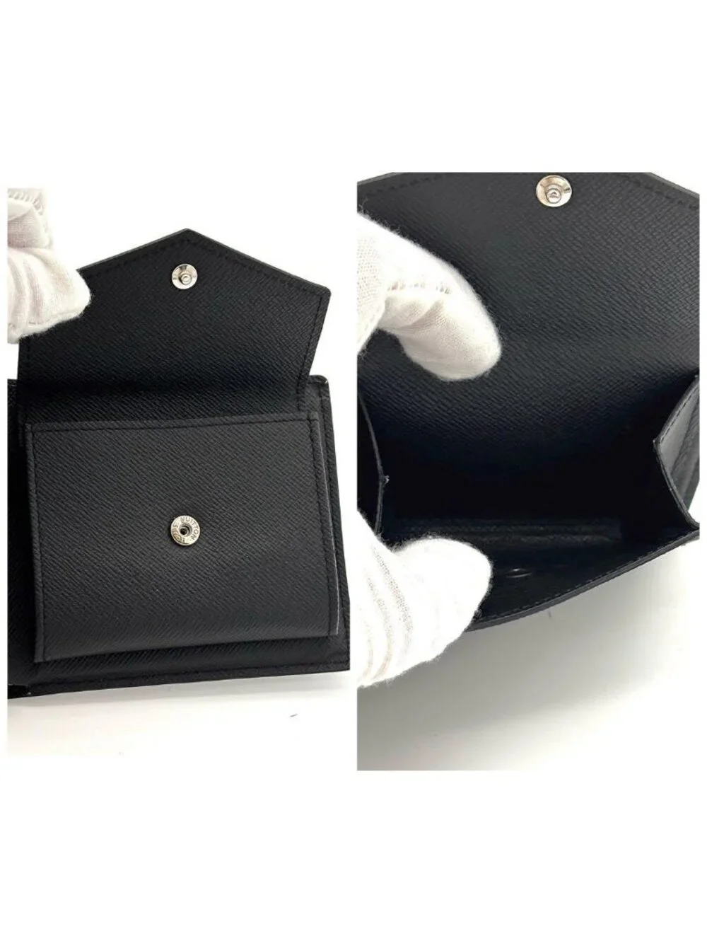 Louis Vuitton Wallet Taiga Portefeuille Marco NM Black